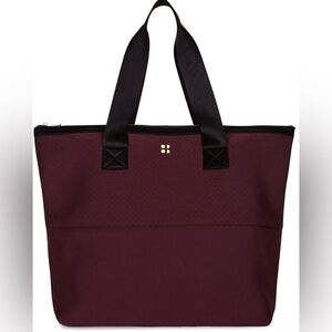 Sweaty Betty Deep Burgundy All Sports Scuba Gym Travel Tote Bag EUC